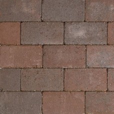 Antieke trommel betonstraatsteen 21x10,5x6cm groninger bruin gebakken